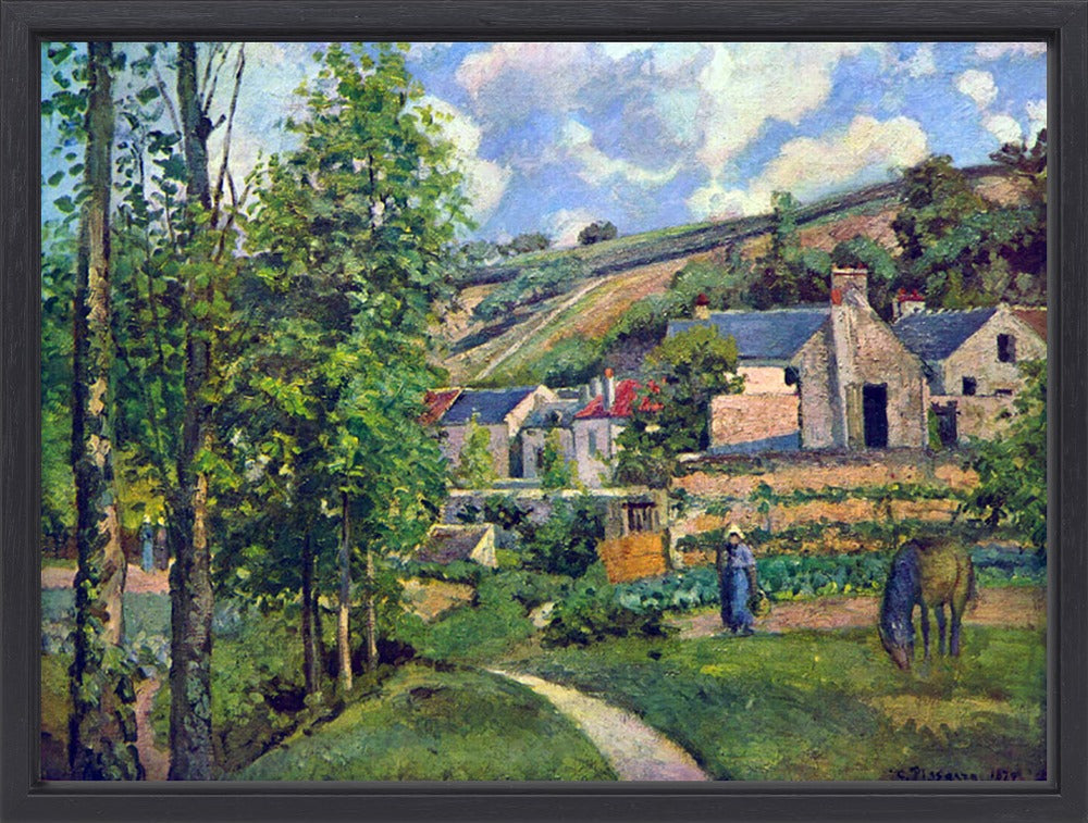 Camille Pissarro - Landscape in Pontoise | Giclée op canvas