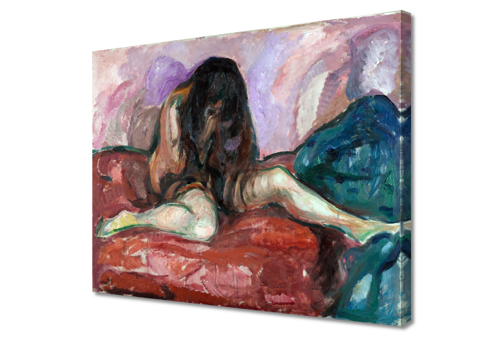 Edvard Munch - Weeping nude | Giclée op canvas