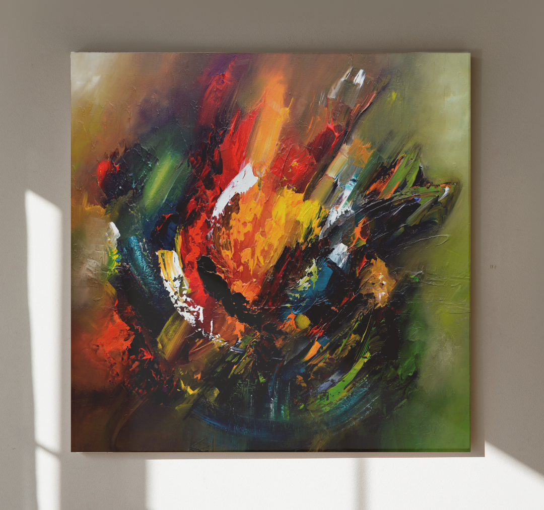 Gena - Abstract III | Giclée op canvas