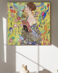 Gustav Klimt - Lady with fan | Giclée op canvas