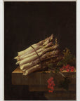 Adriaen Coorte - Stilleven met asperges en artisjok | Giclée op canvas