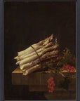 Adriaen Coorte - Stilleven met asperges en artisjok | Giclée op canvas