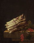 Adriaen Coorte - Stilleven met asperges en artisjok | Giclée op canvas