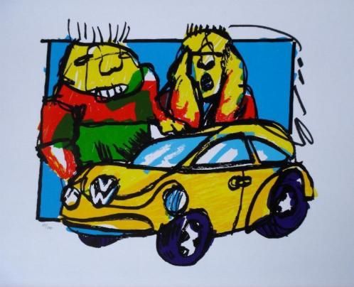 Herman Brood - VW Beetle | Zeefdruk