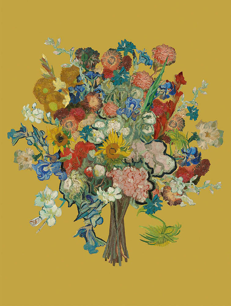 Vincent van Gogh - Flowers bouquet (yellow) | Giclée op canvas