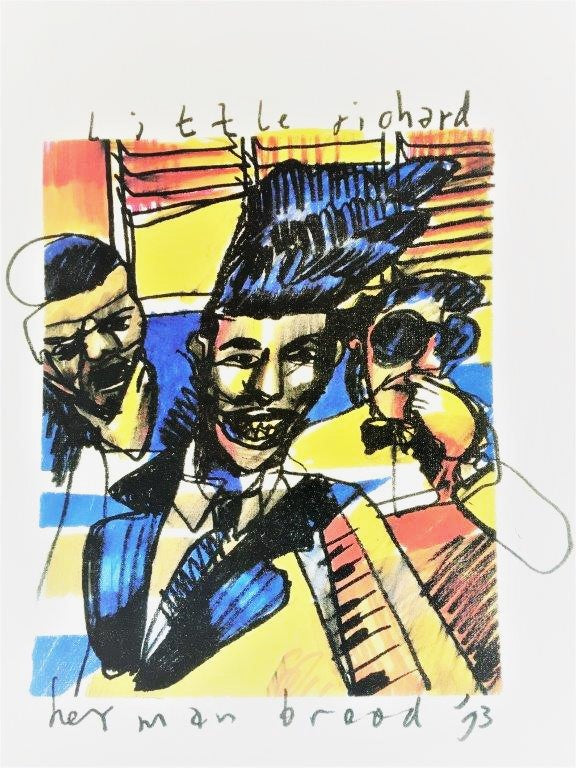 Herman Brood - Little Richard | Offset-litho