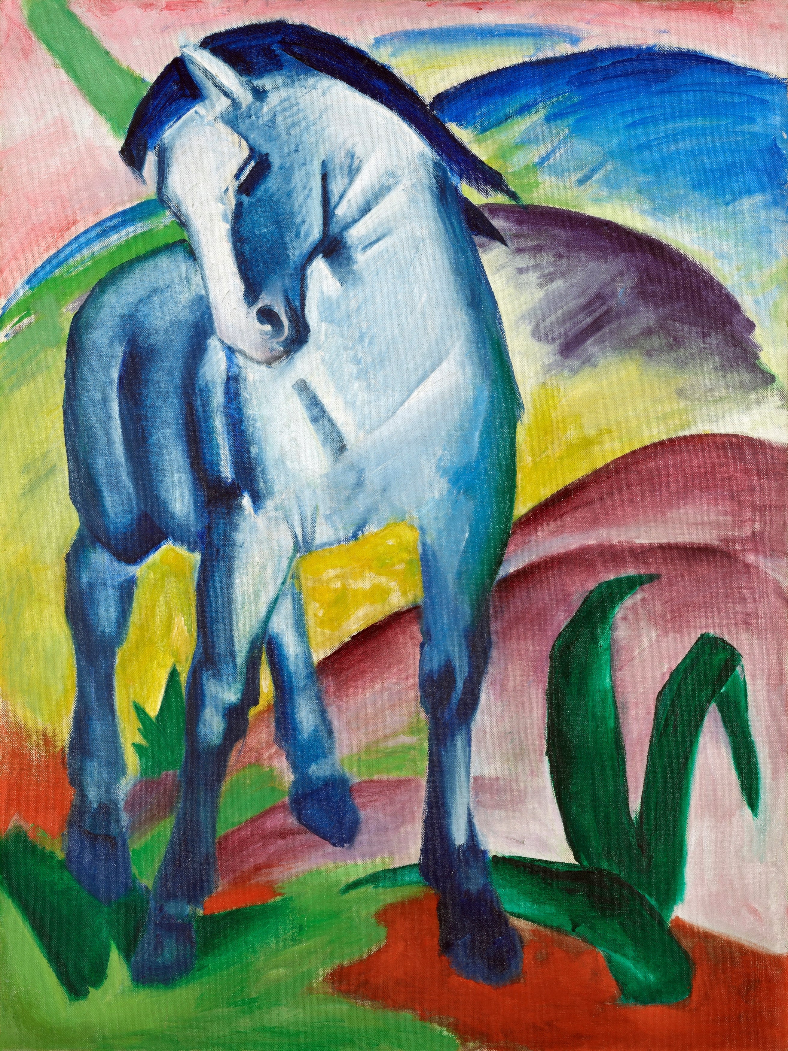 Franz Marc - Blue Horse | Giclée op canvas
