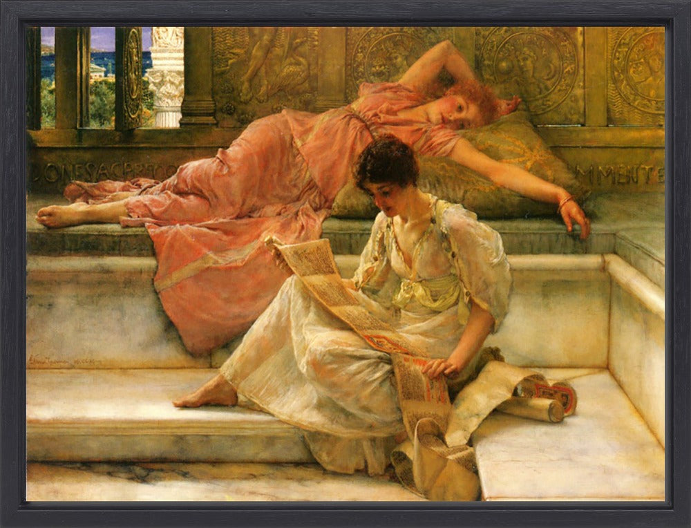 Lourens Alma Tadema - A favorite poet | Giclée op canvas
