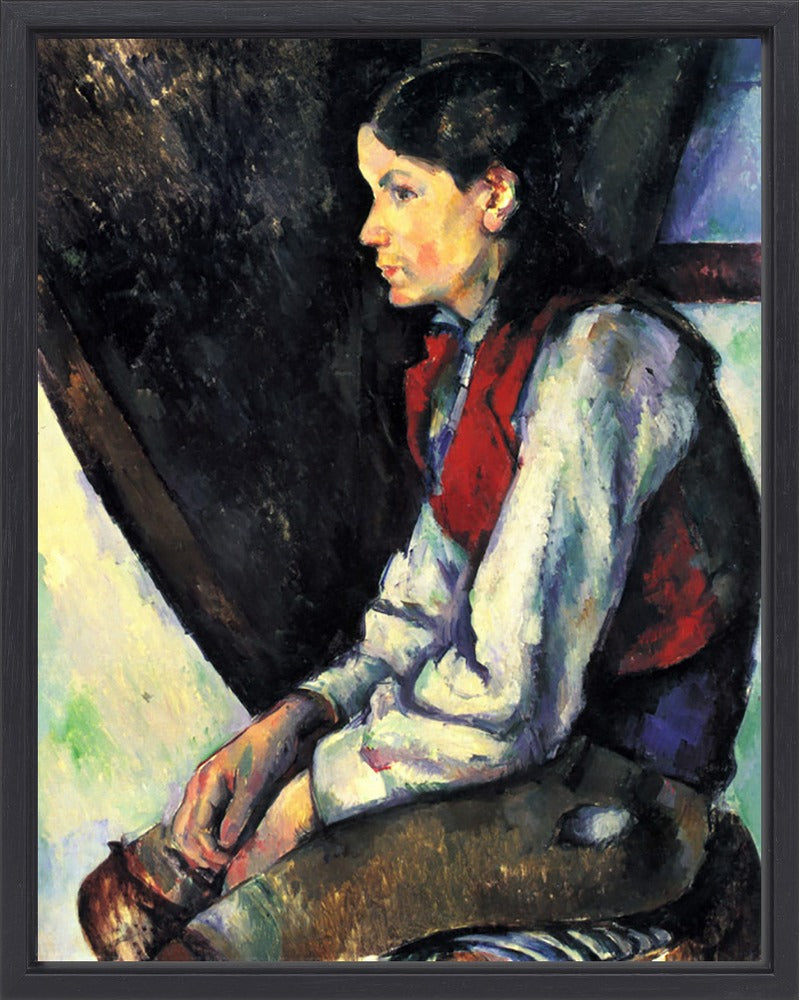 Paul Cézanne - Boy with Red Vest | Giclée op canvas
