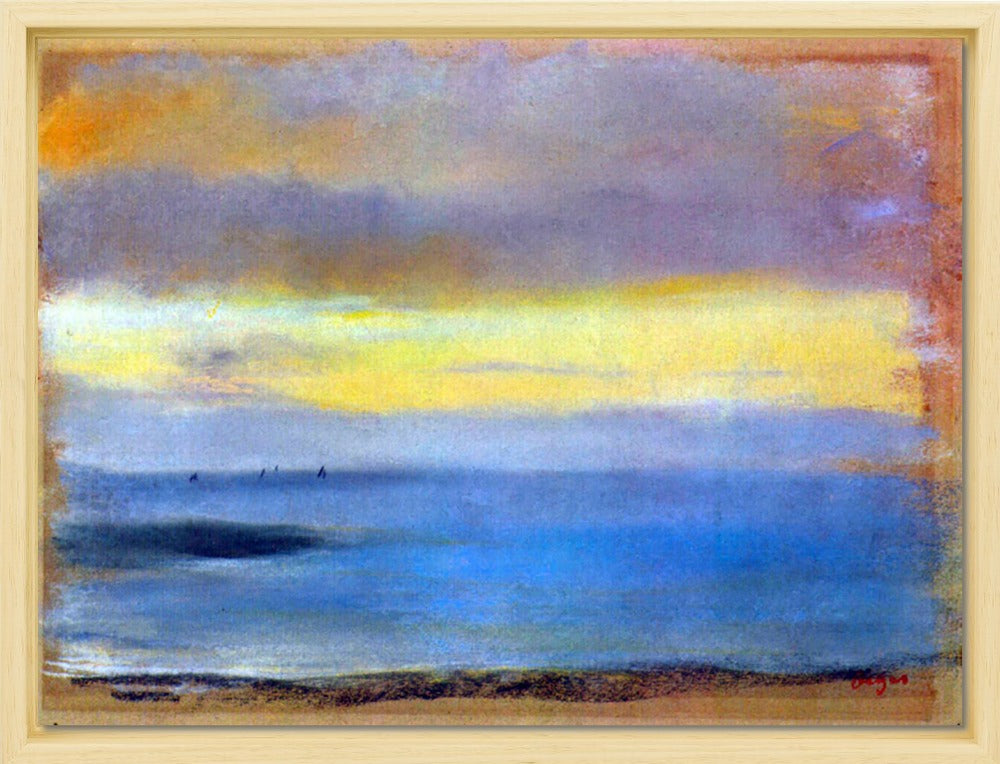 Edgar Degas - Coastal strip at sunset | Giclée op canvas