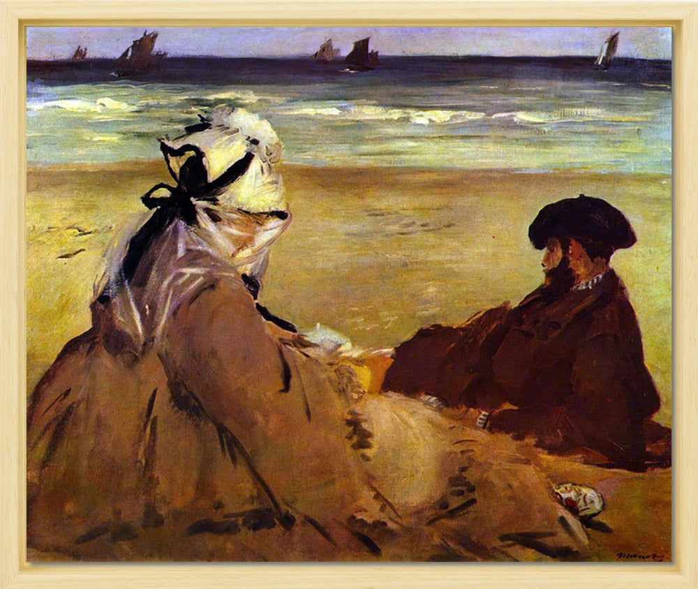 Édouard Manet - On the beach | Giclée op canvas
