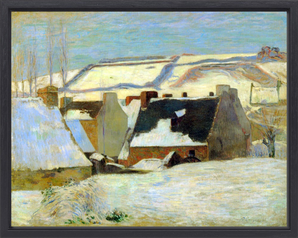 Paul Gauguin - Breton village in snow | Giclée op canvas