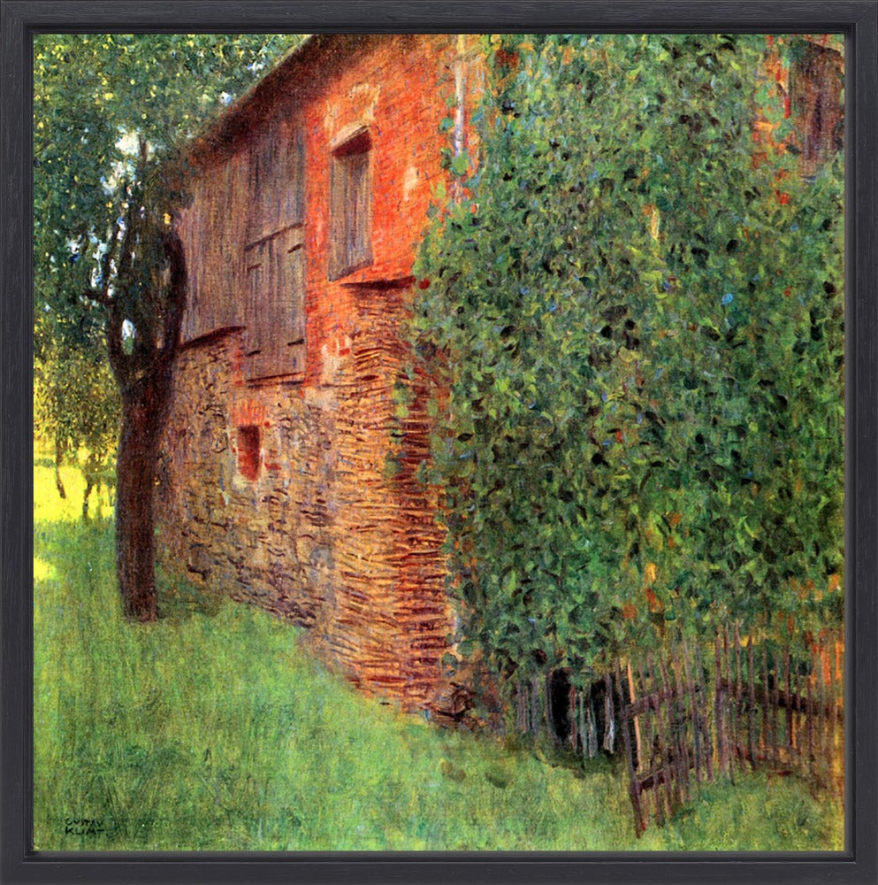 Gustav Klimt - Farmhouse in Kammer on Lake Attersee (Mill) | Giclée op canvas