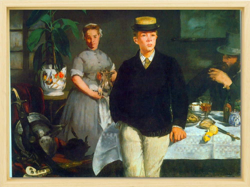 Édouard Manet - Luncheon | Giclée op canvas
