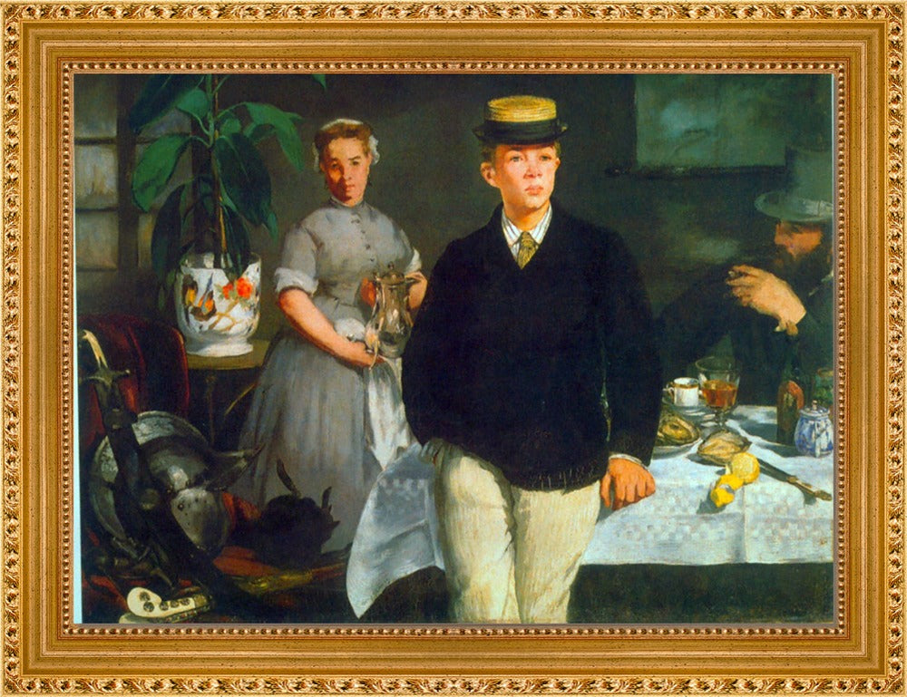 Édouard Manet - Luncheon | Giclée op canvas