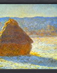 Claude Monet - Haystacks in snow | Giclée op canvas