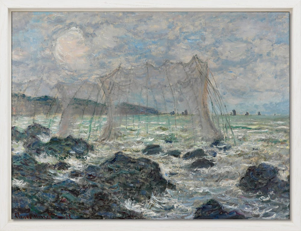 Claude Monet - Fishing nets at Pourville | Giclée op canvas