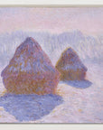 Claude Monet - Haystacks (Effect of Snow and Sun) | Giclée op canvas