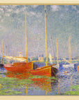 Claude Monet - Red boats at Argenteuil | Giclée op canvas