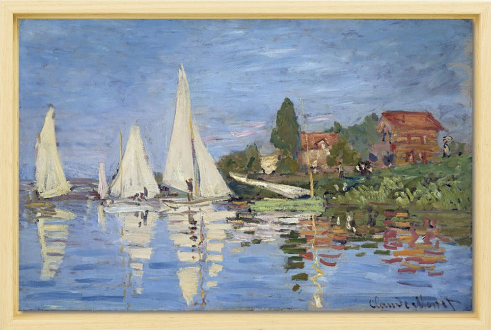 Claude Monet - Regattas at Argenteuil | Giclée op canvas