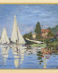 Claude Monet - Regattas at Argenteuil | Giclée op canvas