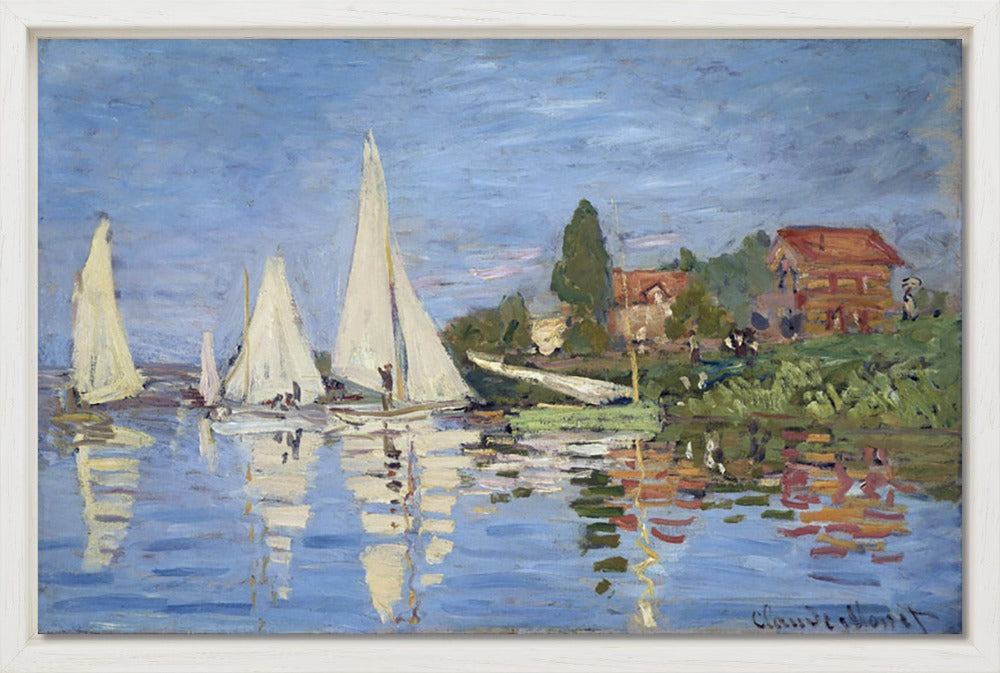 Claude Monet - Regattas at Argenteuil | Giclée op canvas