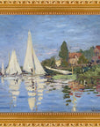 Claude Monet - Regattas at Argenteuil | Giclée op canvas