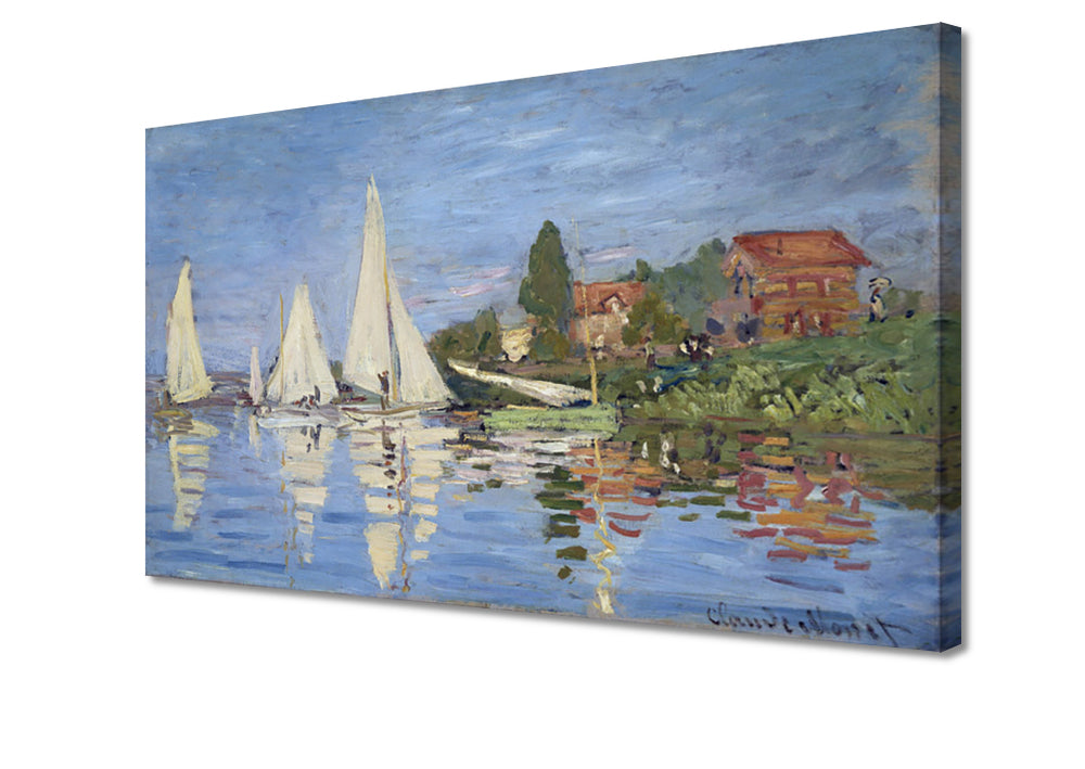 Claude Monet - Regattas at Argenteuil | Giclée op canvas