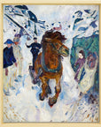 Edvard Munch - Galloping Horse | Giclée op canvas