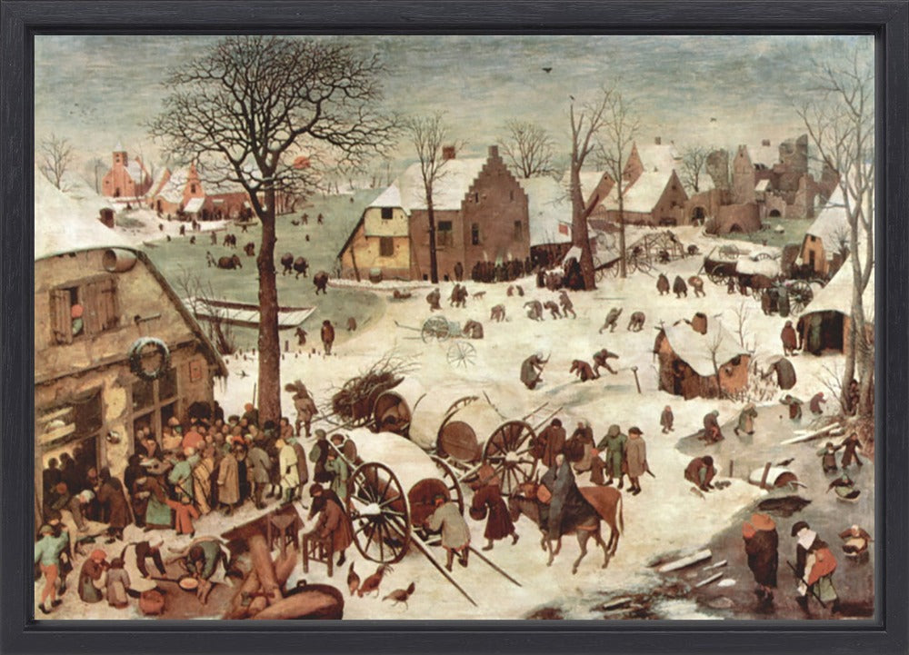Pieter Bruegel - Census at Bethlehem | Giclée op canvas