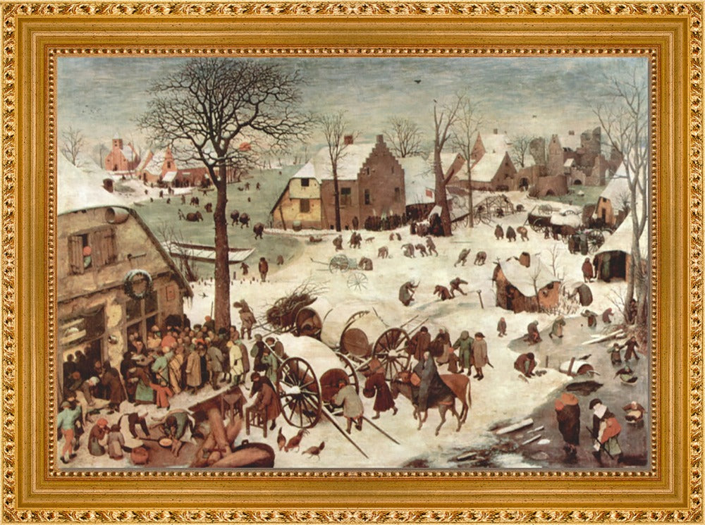 Pieter Bruegel - Census at Bethlehem | Giclée op canvas