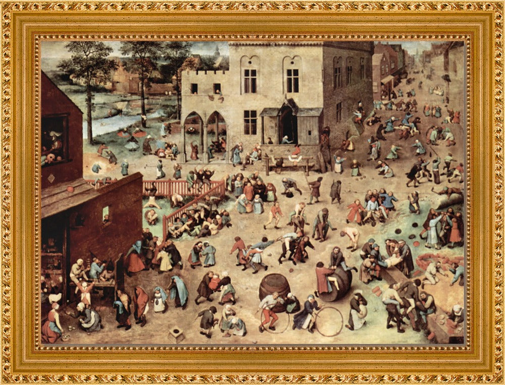 Pieter Bruegel - Child’s play | Giclée op canvas