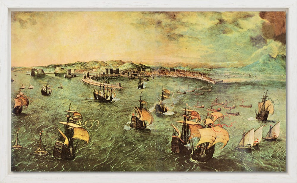 Pieter Bruegel - Port of Naples | Giclée op canvas