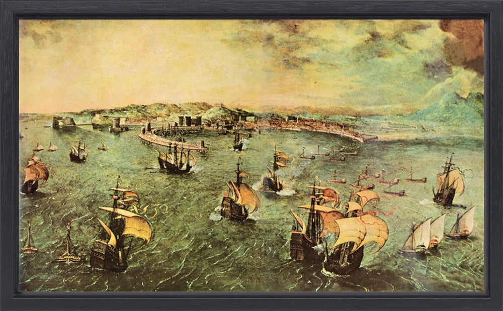Pieter Bruegel - Port of Naples | Giclée op canvas