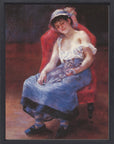 Pierre-Auguste Renoir - A girl asleep | Giclée op canvas