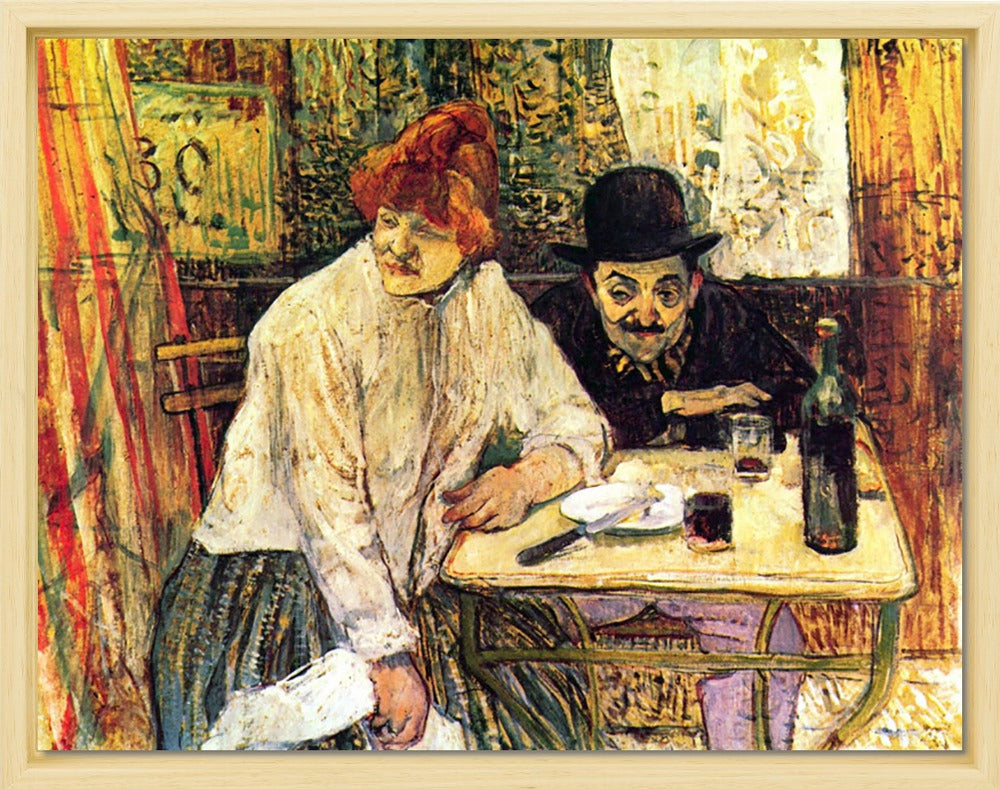 Henri de Toulouse-Lautrec - A la Mie in the Restaurant | Giclée op canvas