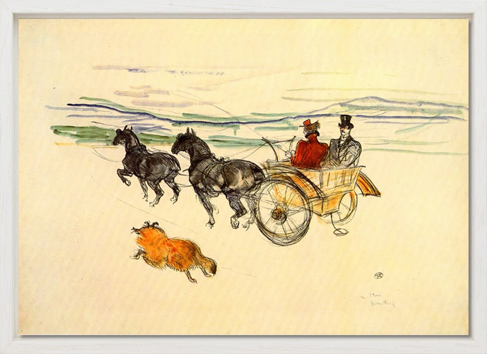 Henri de Toulouse-Lautrec - Carriage | Giclée op canvas