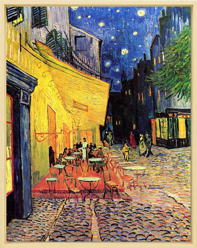 Vincent van Gogh - Het Nachtcafé op de Place du Forum Arles | Giclée op canvas