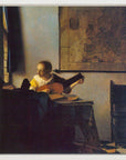 Johannes Vermeer - According to the player | Giclée op canvas