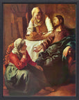 Johannes Vermeer - Christ with Mary and Martha | Giclée op canvas