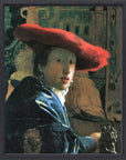 Johannes Vermeer - Girl with red hat | Giclée op canvas