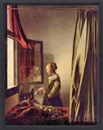Johannes Vermeer - Girls at the open window | Giclée op canvas