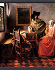 Johannes Vermeer - Glass of wine | Giclée op canvas