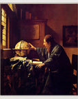 Johannes Vermeer - The astronomer | Giclée op canvas