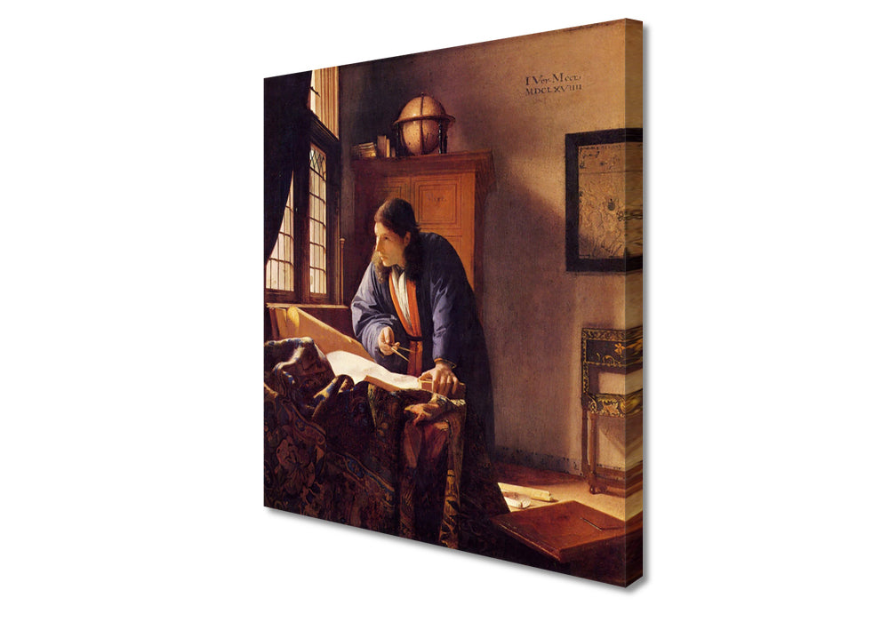 Johannes Vermeer - The Geographer | Giclée op canvas