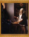 Johannes Vermeer - Weights | Giclée op canvas