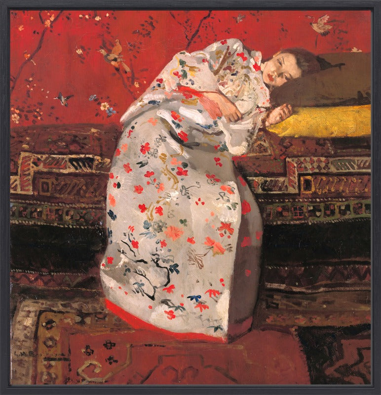 George Hendrik Breitner - Meisje in een witte Kimono | Giclée op canvas
