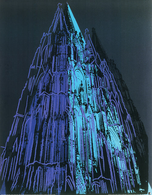 Andy Warhol - Cathedraal Koln blauw | Litho