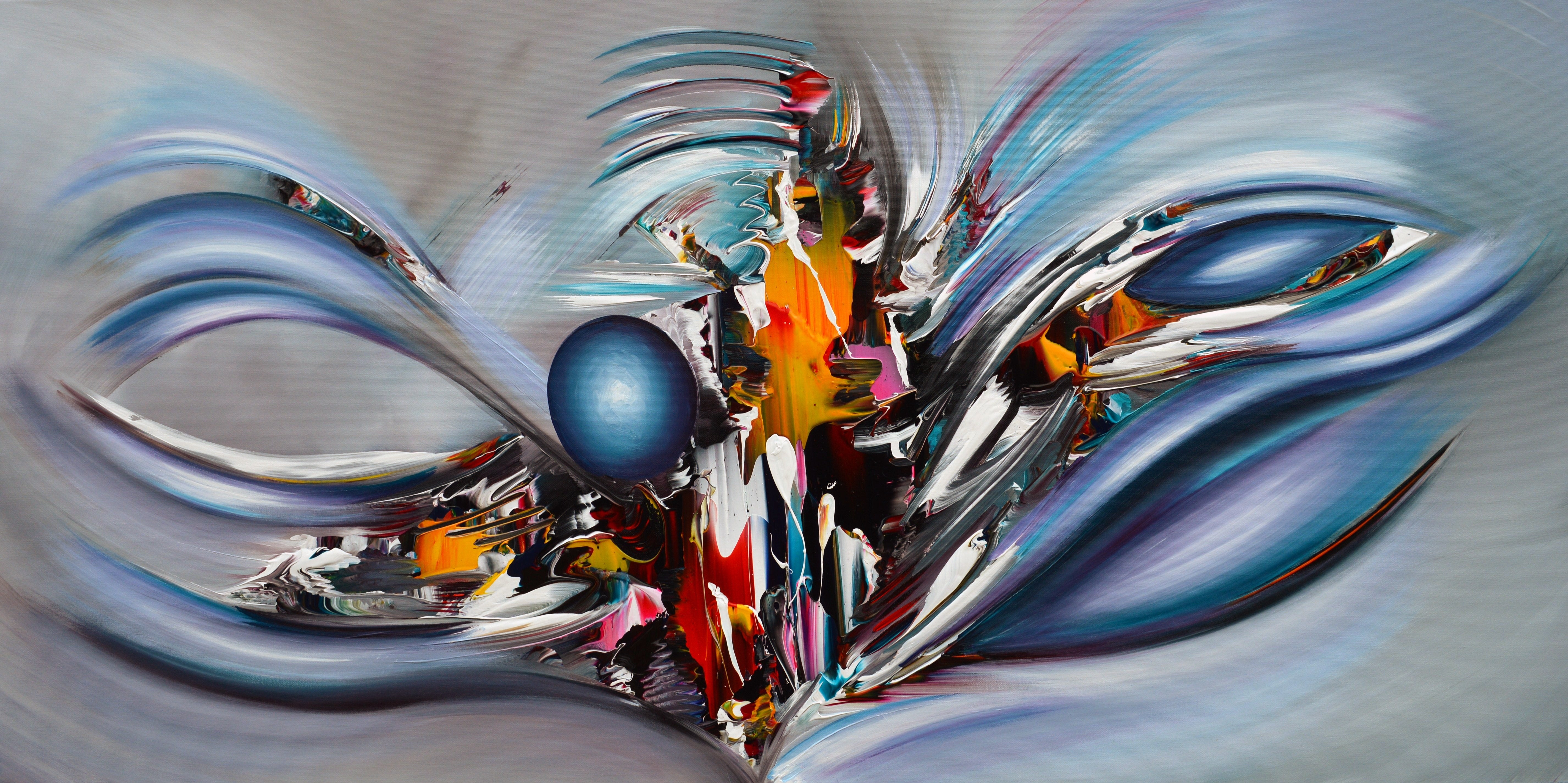 Gena - Abstract Vision | Giclée op canvas