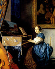 Johannes Vermeer - Dame on spinet | Giclée op canvas
